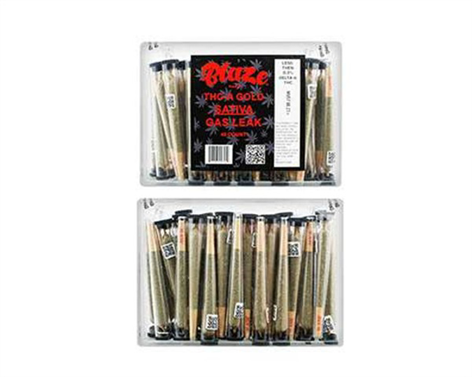 Picture of Blaze thca gold prerolls 40ct/bx - Gas leak
