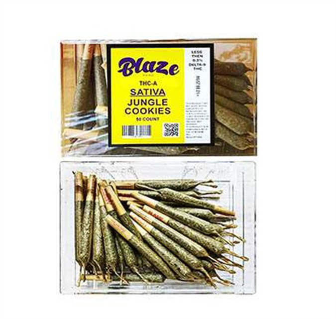 Picture of Blaze thca prerolls 30ct/bx - Jungle cookies