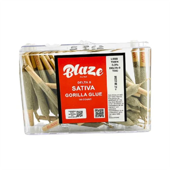 Picture of Blaze pre-roll d8 50ct/bx - Gorilla Glue