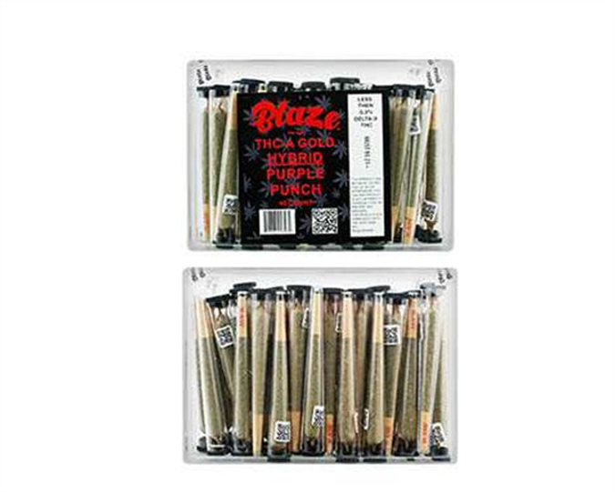 Picture of Blaze THC-A Prerolls 50CT - Purple Punch