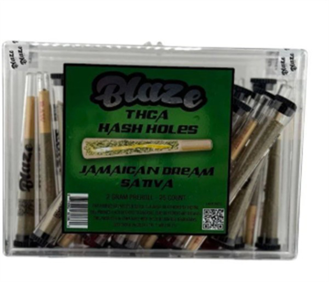 Picture of BLAZE HASH HOLES PREROLLS 2GM 25CT - JAMAICAN DREAM