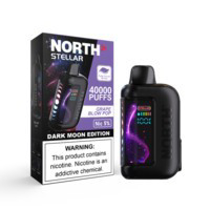 Picture of North Stellar Disposable 40,000puffs 5ct/bx - Grape Blow Pop