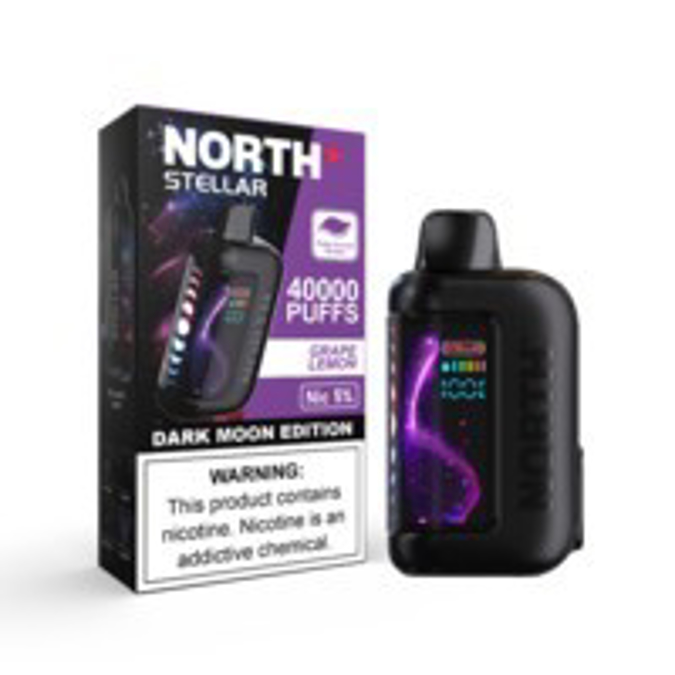Picture of North Stellar Disposable 40,000puffs 5ct/bx - Grape Lemon
