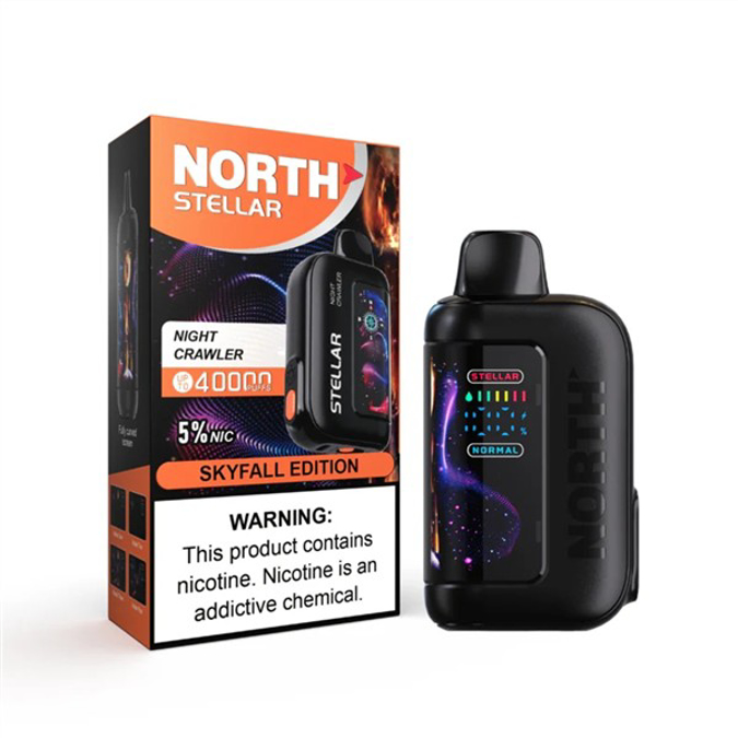 Picture of North Stellar Disposable 40,000puffs 5ct/bx - NIGHT CRAWLER