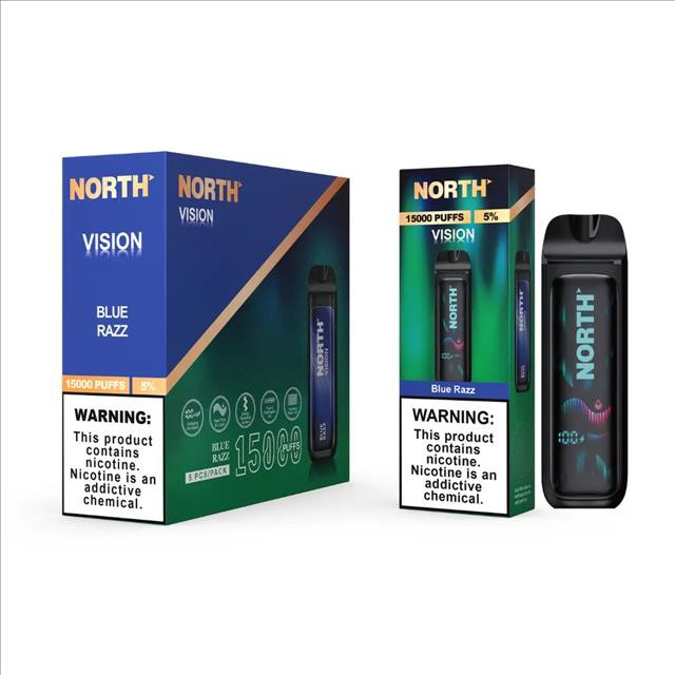 Picture of North Vision disposable 15k puffs 5ct-blue razz