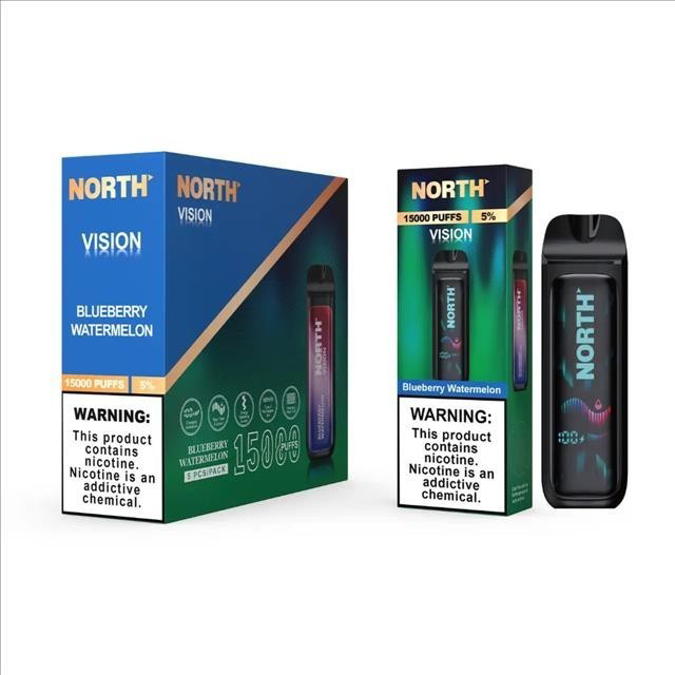 Picture of North Vision disposable 15k puffs 5ct-blueberry watermelon