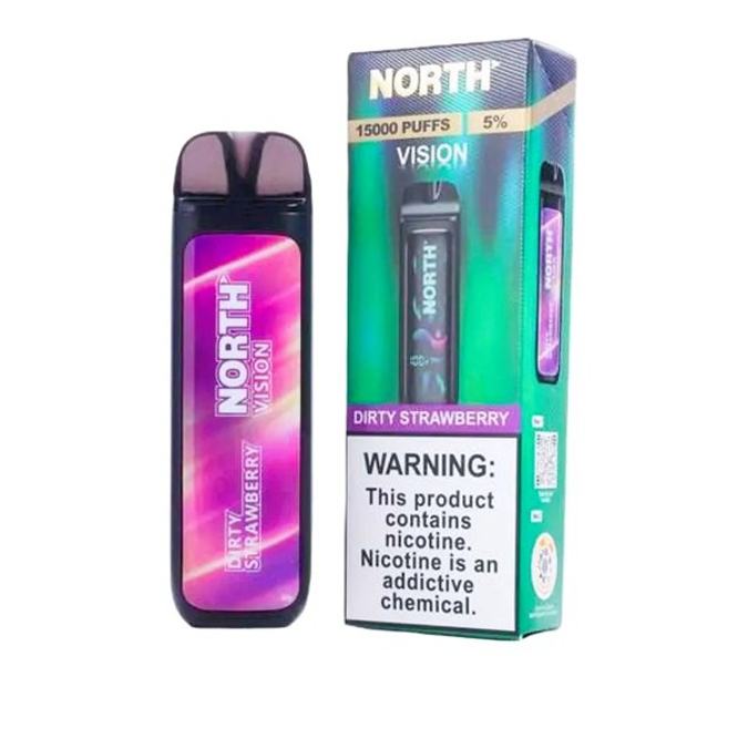 Picture of NORTH VISION DISPOSABLE 15K PUFFS 5CT - DIRTY STRAWBERRY