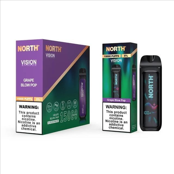Picture of North Vision disposable 15k puffs 5ct-grape blow pop