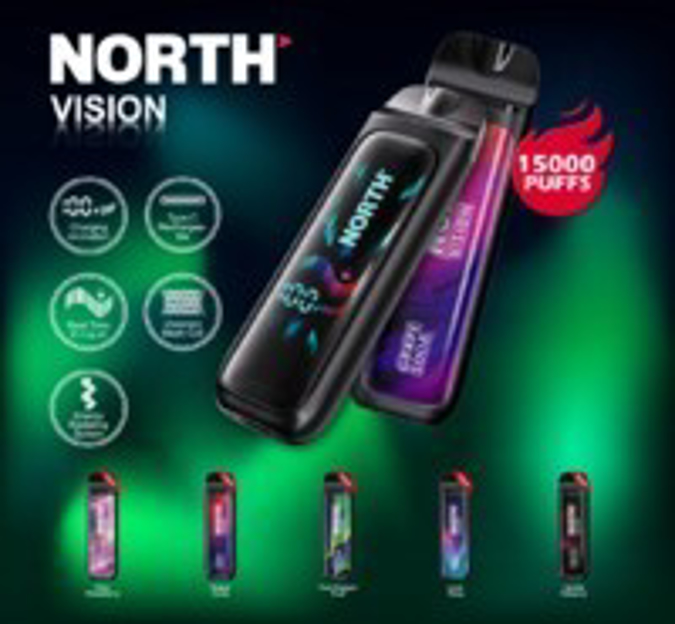 Picture of North Vision disposable 15k puffs 5ct-Grape Soda
