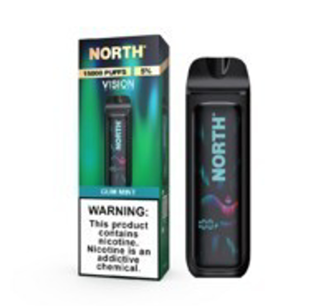 Picture of North Vision disposable 15k puffs 5ct-Gum Mint