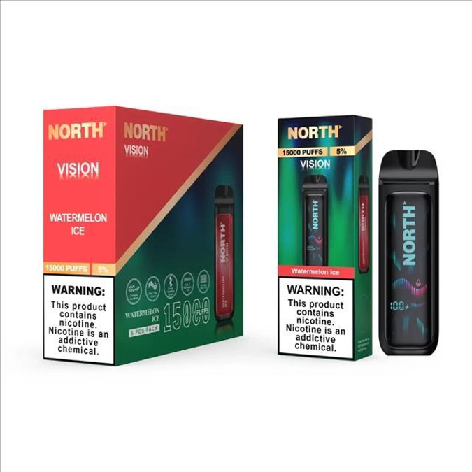 Picture of North Vision disposable 15k puffs 5ct-watermelon ice