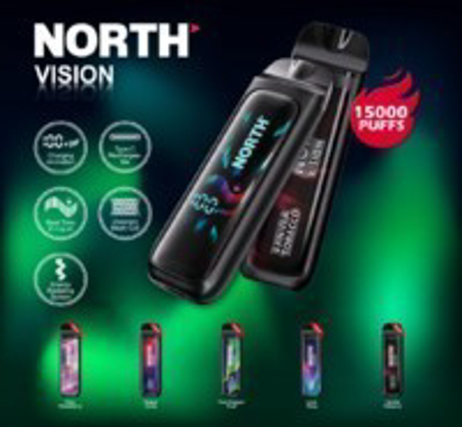 Picture of North Vision disposable 15k puffs 5ct/bx - Vanilla tobacco