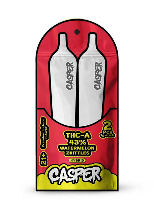 Picture of Casper Pre Rolls THCA 1 Gram- Watermelon Zkittles