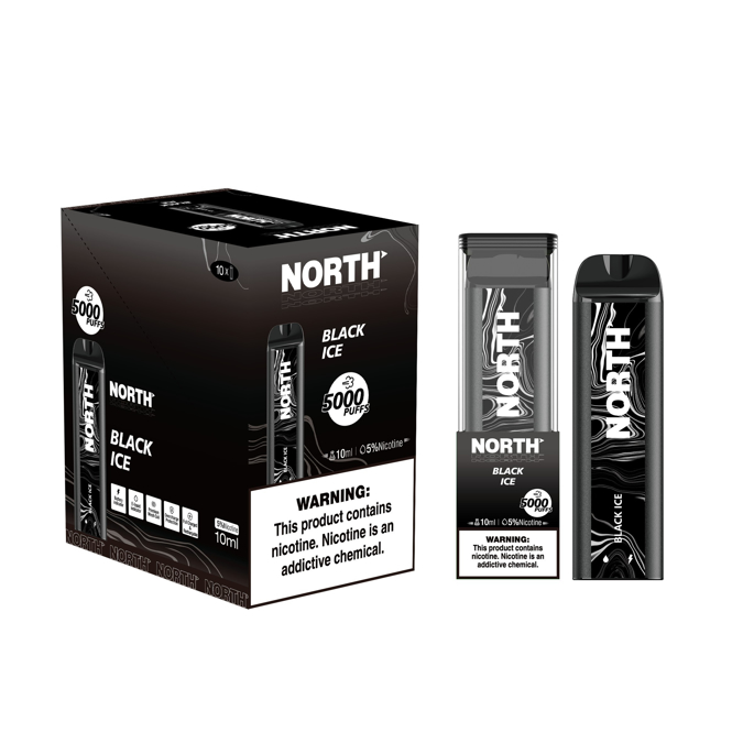 Picture of North Disposable 5000 Puffs 10ct/bx - Black Ice