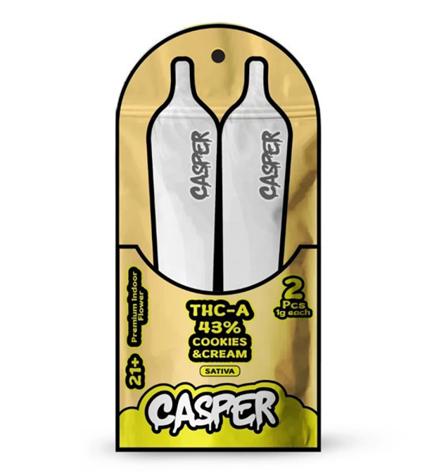 Picture of Casper Pre Rolls THCA 1 Gram- COOKIES & CREAM