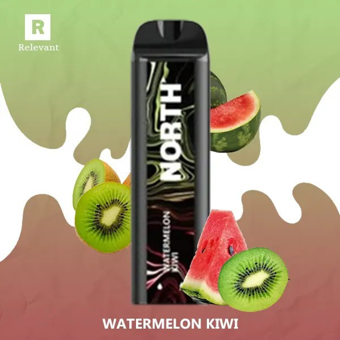 Picture of North Disposable 5000 Puffs 10ct/bx - Kiwi Watermelon