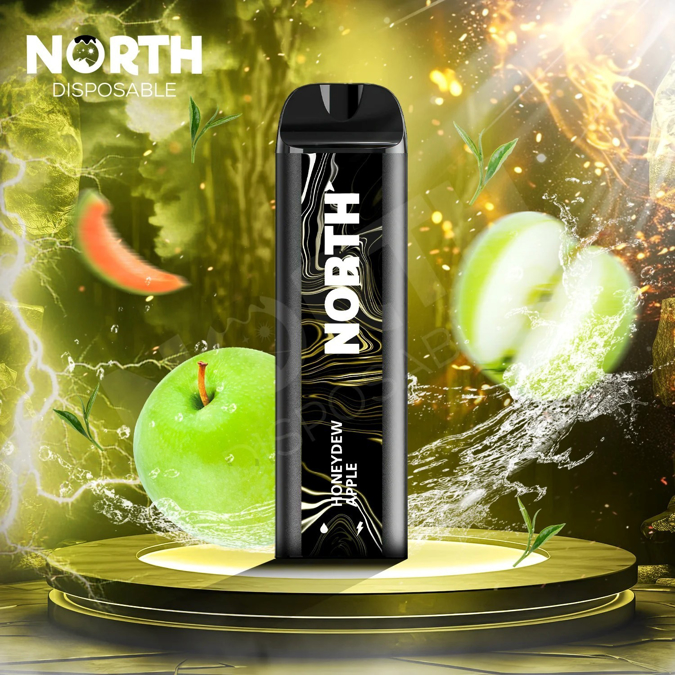 Picture of North Disposable 5000 Puffs 10ct/bx - Honeydew Apple