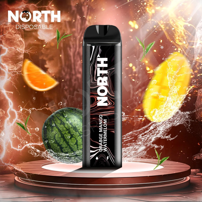 Picture of North Disposable 5000 Puffs 10ct/bx - Orange Mango Watermelon