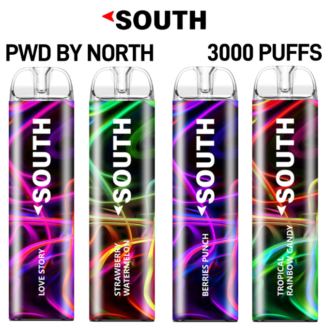 Picture of South Disposable 3000puffs 10ct/bx - Blue Raspberry 
