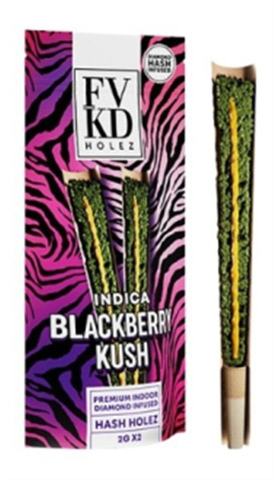 Picture of Fvkd Hash Hole Preroll 2gm 2ct/bx - BLACKBERRY KUSH