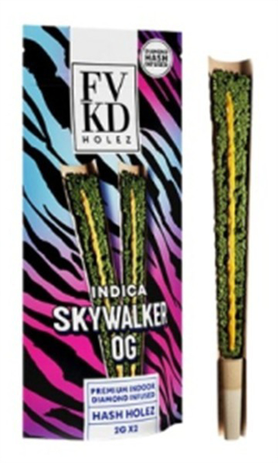 Picture of Fvkd Hash Hole Preroll 2gm 2ct/bx - SKYWALKER OG