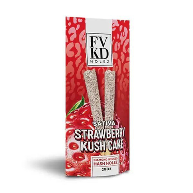 Picture of Fvkd Hash Hole Preroll 2gm 2ct/bx - strawberry Kush Cake