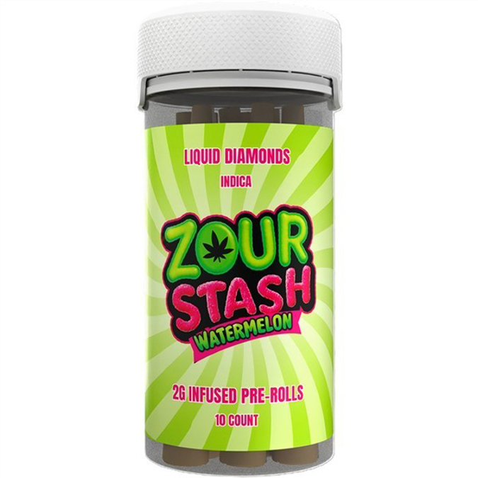 Picture of ZOUR STASH TCH-A 2g PreRolls 10 pk- watermelon