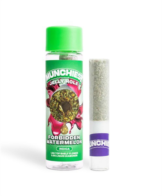 Picture of Munchies Jellyhole Preroll Thc-a 2g 10ct/bx - Forbidden Watermelon