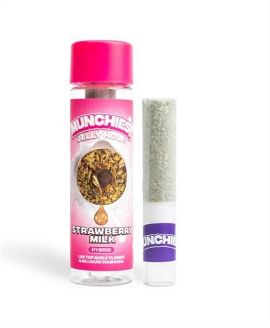 Picture of Munchies Jellyhole Preroll Thc-a 2g 10ct/bx - Strawberry Milk