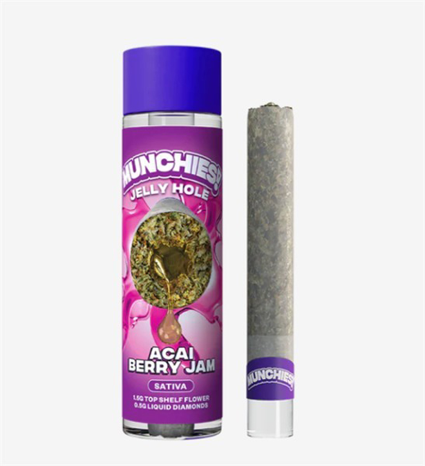 Picture of Munchies Jellyhole Preroll Thc-a 2g - ACAI BERRY-JAM