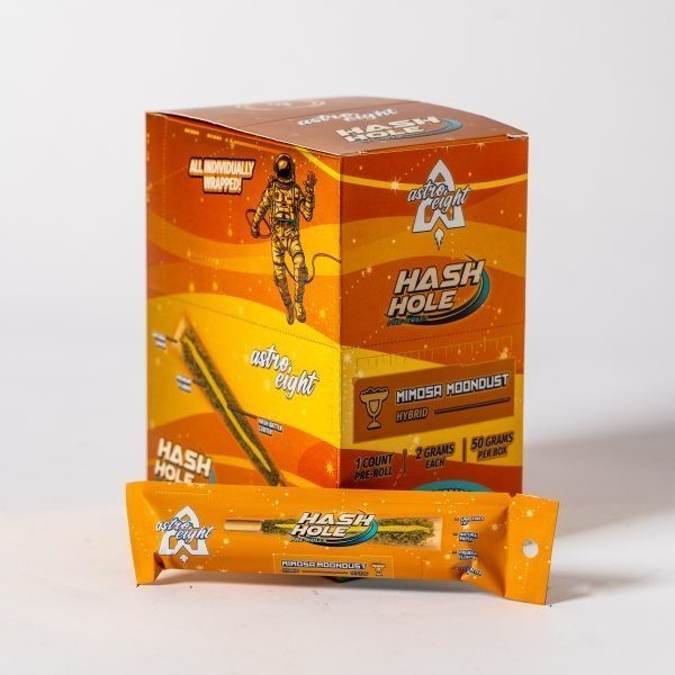 Picture of ASTRO EIGHT HASH HOLE PRER-ROLLS  2GM 20CT - MIMOSA MOONDUST