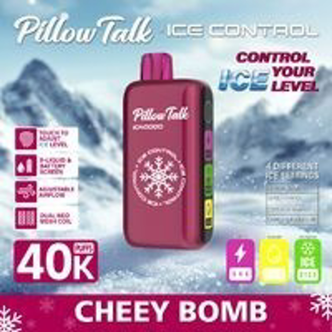 Picture of Pillow Talk Disposable Ice Control 40,000 Puffs 5ct/bx - Cherry bomb