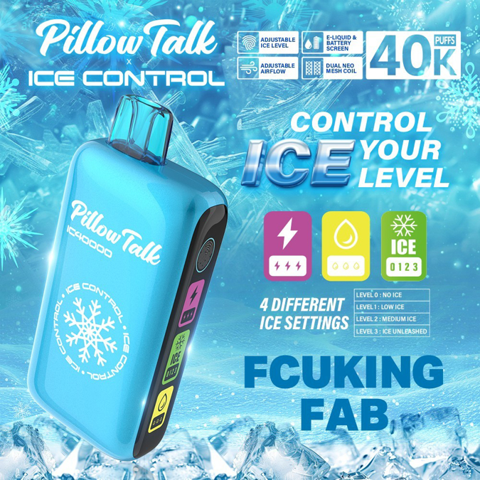 Picture of Pillow Talk Disposable Ice Control 40,000 Puffs 5ct/bx - Fcuking fab