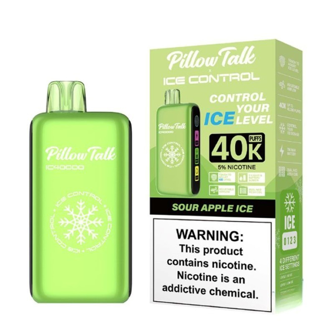 Picture of Pillow Talk Disposable Ice Control 40,000 Puffs 5ct/bx - Sour Apple Ice