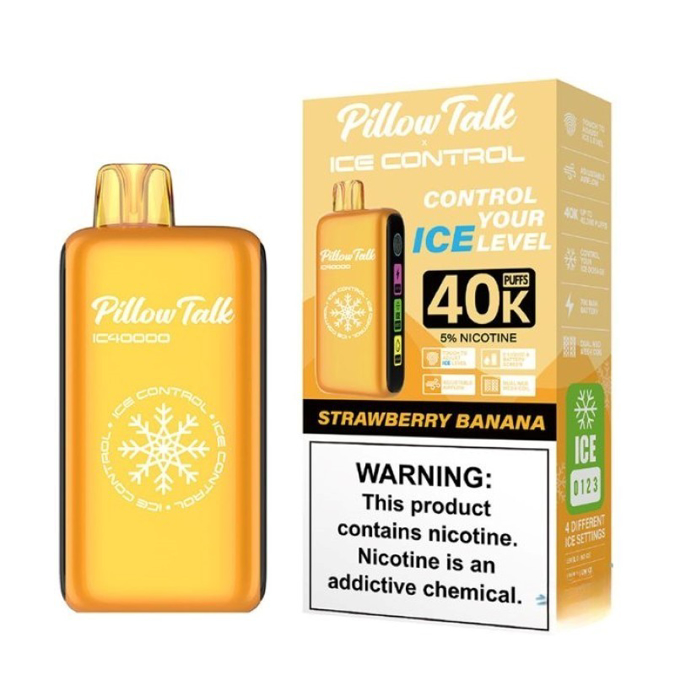 Picture of Pillow Talk Disposable Ice Control 40,000 Puffs 5ct/bx - Strawberry Banana