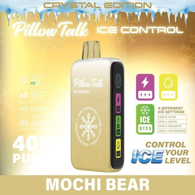 Picture of Pillow Talk Disposable Ice Control Crystal Edition  40,000 Puffs 5ct/bx - Mochi bear