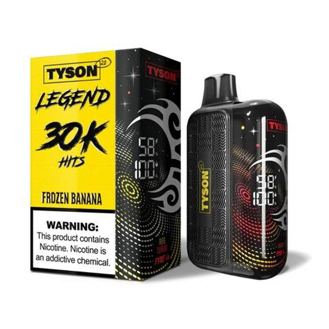 Picture of Tyson 2.0 Disposable 30K PUFF 5ct/bx FROZEN BANANA