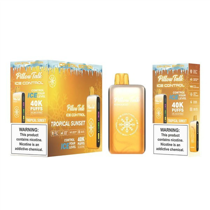 Picture of Pillow Talk Disposable Ice Control Crystal Edition  40,000 Puffs 5ct/bx -Tropical sunset