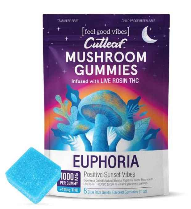 Picture of CUTLEAF GUMMIES MUSHROOM 1000G -NBLUE RAZZ GELATO