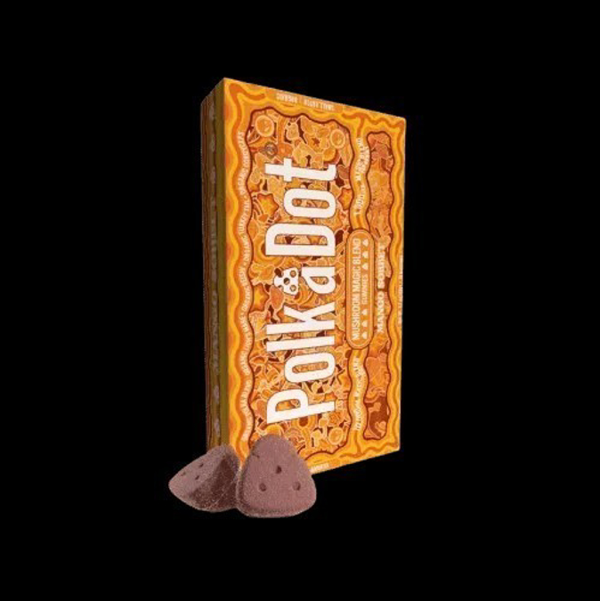Picture of POLKADOT MUSHROOM MAGIC BLEND GUMMIES 1.7OZ 48G 10000MG 10CT - MANGO SORBET