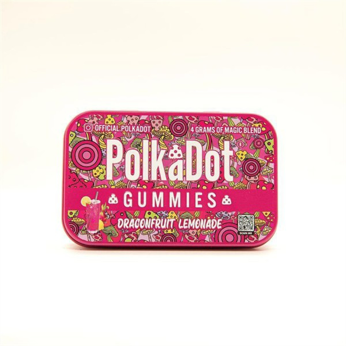 Picture of POLKADOT MUSHROOM MAGIC BLEND GUMMIES 1.7OZ 48G 10000MG 10CT - DRAGONFRUIT LEMONADE