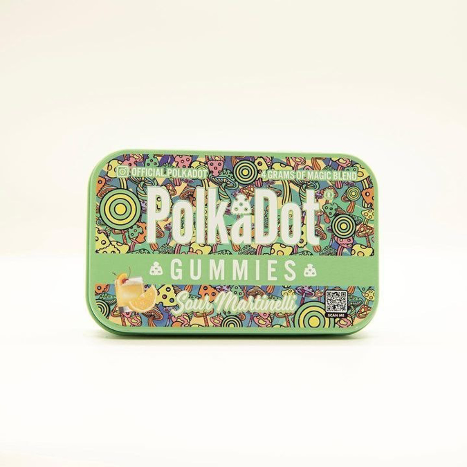 Picture of POLKADOT MUSHROOM MAGIC BLEND GUMMIES 1.7OZ 48G 10000MG 10CT - SOUR MARTINELLI