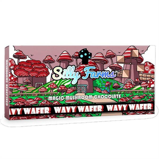 Picture of SILLY FARMS MAGIC MUSHROOM CHOCOLATE BAR 7000MG - WAVY WAFER