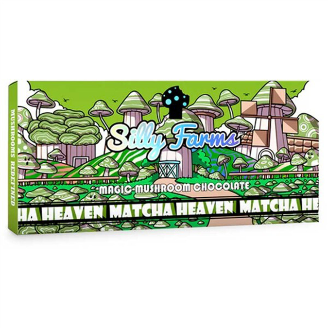 Picture of SILLY FARMS MAGIC MUSHROOM CHOCOLATE BAR 7000MG - MATCHA HEAVEN
