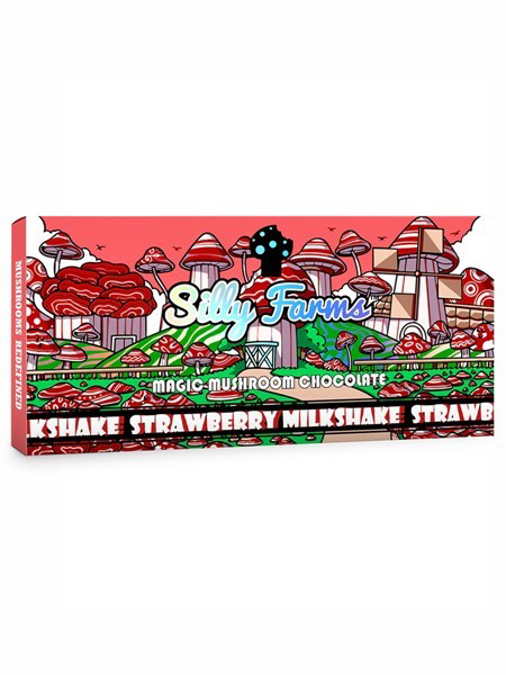 Picture of SILLY FARMS MAGIC MUSHROOM CHOCOLATE BAR 7000MG - STRAWBERRY MILKSHAKE