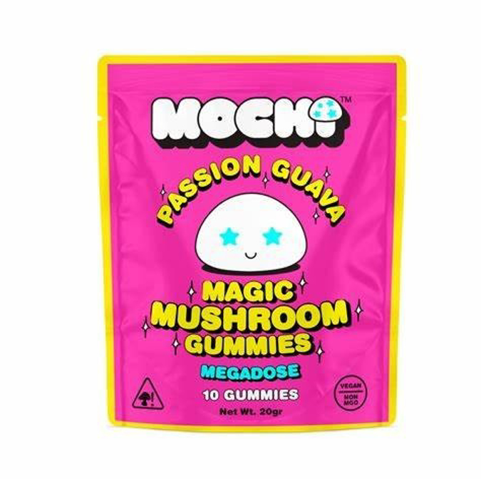 Picture of MOCHI MEGADOSE MAGIC MUSHROOM GUMMIES 40GM 10CT - PASSION GUAVA