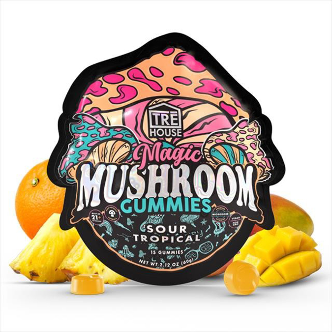 Picture of Tre House Magic Mushroom Gummies 60g15ct 10ct/bx - Sour Tropical