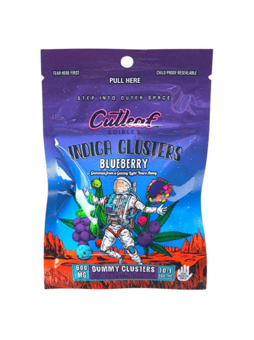 Picture of CUTLEAF CLUSTER GUMMIES 600MG BLUEBERRY