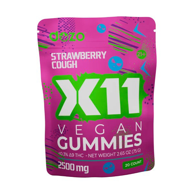 Picture of DOZO PARANOIC X11 GUMMIES 2500mg 20PCS (SINGLE) STRAWBERRY COUGH 