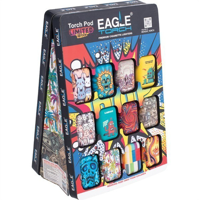 Picture of EAGLE TORCH LIGHTER PT191CS 24 CT - TORCHPOD